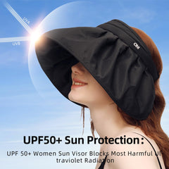 OHGOLF UPF 50+ shell hat shields skin on sunny days.