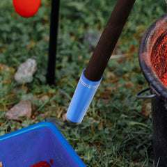 OHPHCALL ground-rod holder with tapered insert design for easy ground placement.