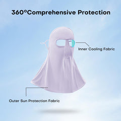 OHRAIN neck gaiter back Velcro closure ensures secure and comfortable fit.