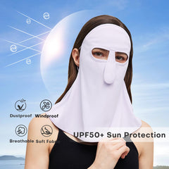 OHRAIN neck gaiter nose vent design aids easy breathing while protecting skin.