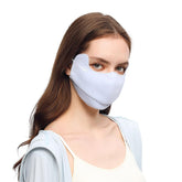 OHRAIN neck gaiter UPF50 blue shields sun while staying breathable.
