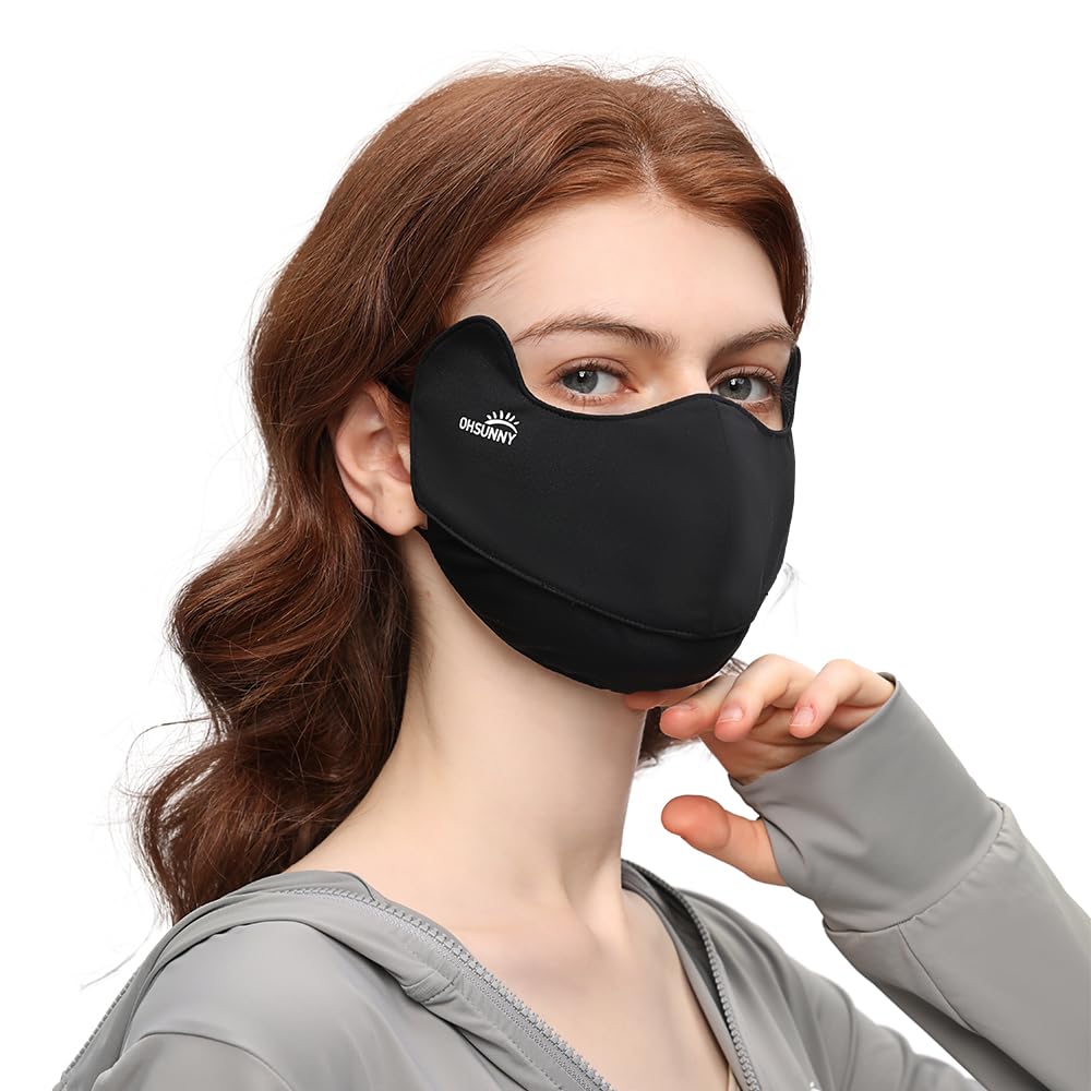 OHRAIN neck gaiter with UPF 50+ sun protection for outdoor use.