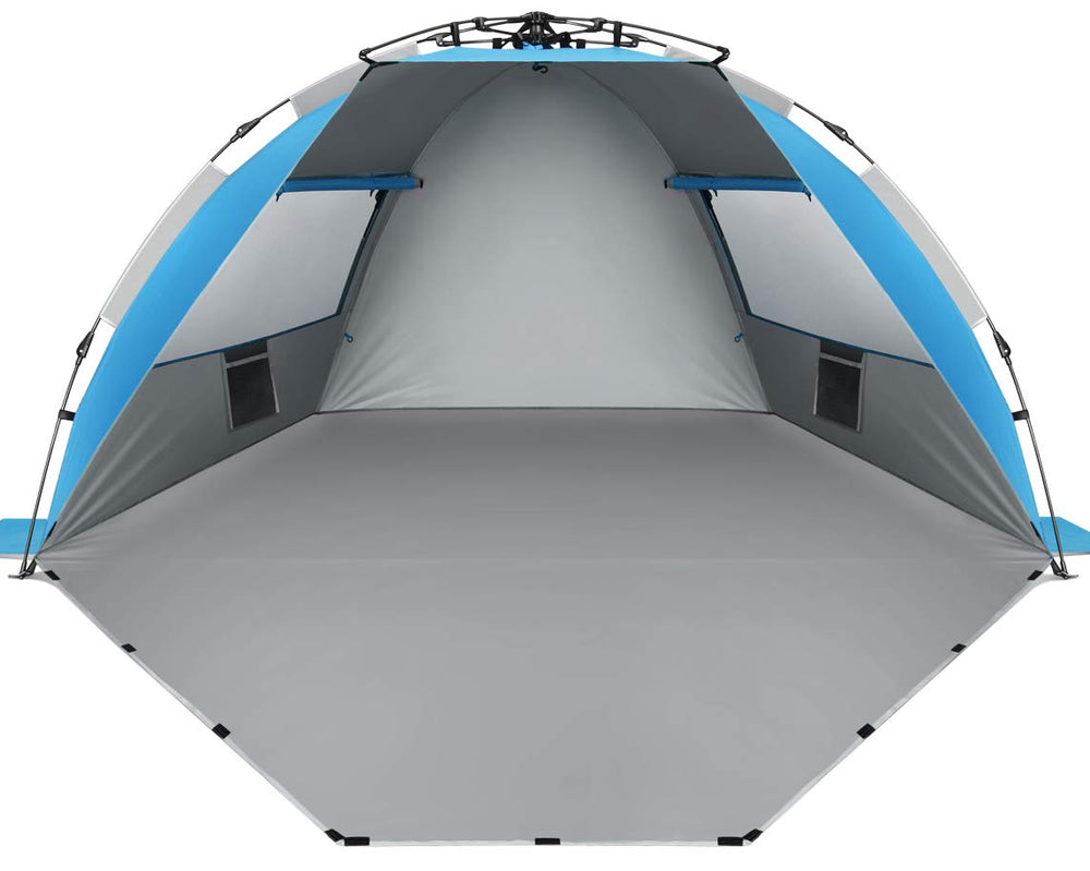 Oileus X-Large beach tent setup for quick sand shelter