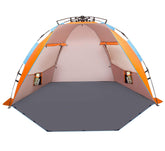 Oileus X-Large Beach Tent pop-up setup for quick shade on sunny shores
