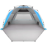 Oileus XX-Large Beach Tent pop-up setup for quick shade at the shore.