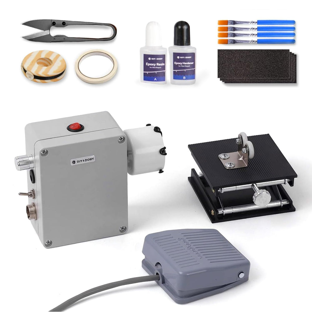 OJYDOIIIY fishing rod repair kit pedal dryer speeding epoxy cure.