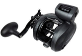 OKUMA Coldwater SS LowProfile front view highlights compact saltwater design for versatile fishing.
