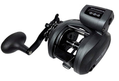 OKUMA Coldwater SS LowProfile front view highlights compact saltwater design for versatile fishing.