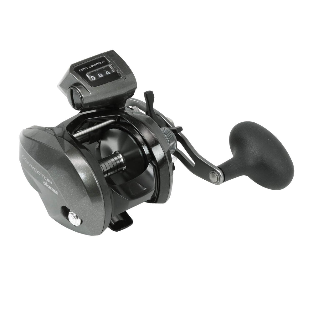 Okuma Convector low-profile reel with 3BB+1RB and spool, smooth retrieval for saltwater fishing