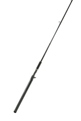 Okuma Guide Select Pro MH 2-Piece grip close-up with 3K carbon weave.