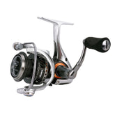 Okuma Helios SX HSX-40 reel body showcases carbon fiber construction for lighter, stronger performance.