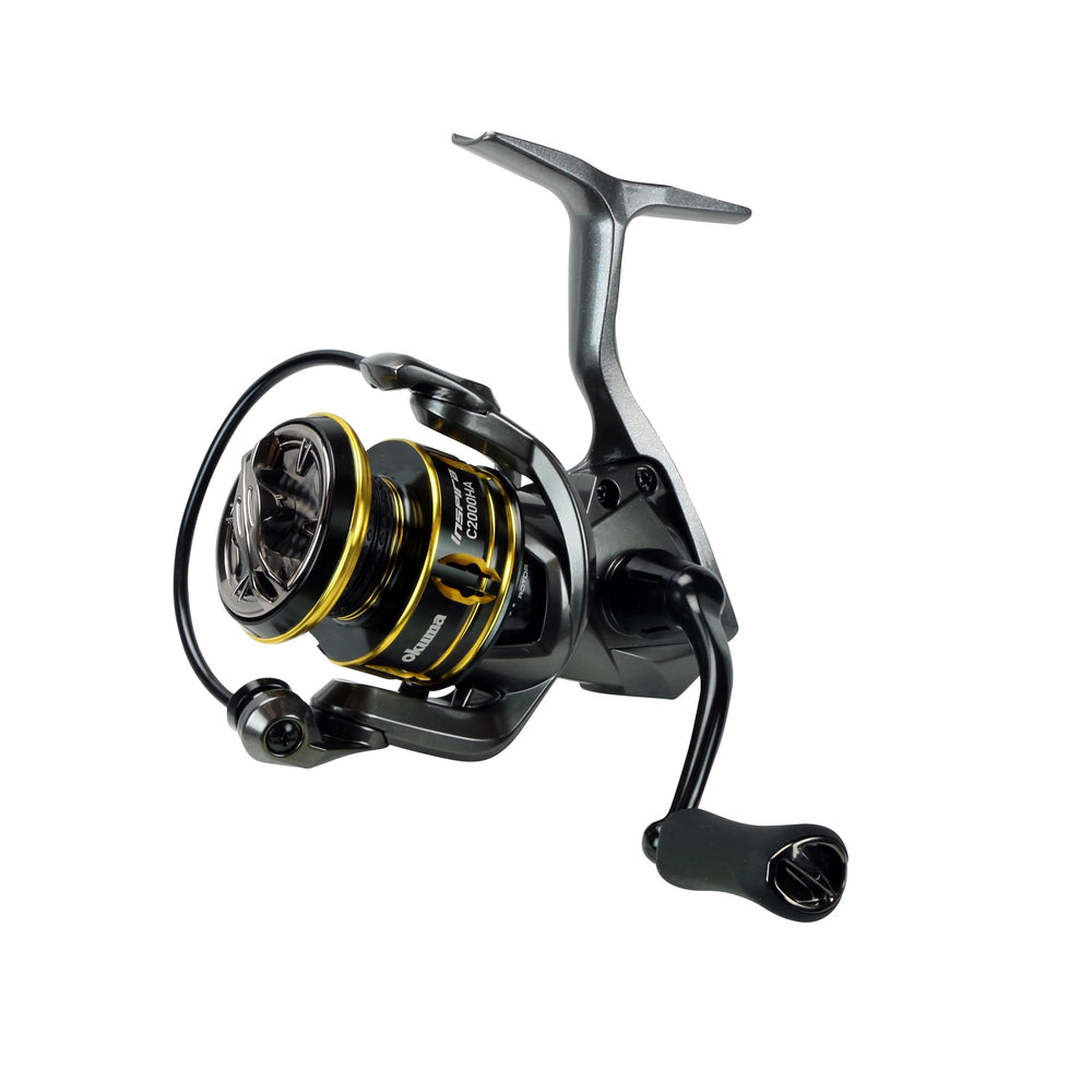 Okuma Inspira ISX front view shows rigid, lightweight design for smooth casts