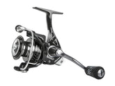 OKUMA ITX-1000H spinning reel side view shows rugged construction for demanding fishing.