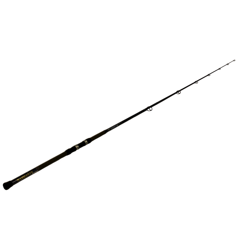 Okuma Longitude Surf Graphite Rod 8ft 2pc guides close-up for braid-ready casting