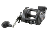 Okuma MA-30DLXT Magda Linecounter Reel left-hand black close-up