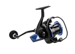 Okuma Rockaway reel handle detail emphasizes rigid construction for reduced flex