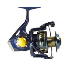 Okuma Salina 4000HA gear close-up highlights HDGII durability for reliable retrieves