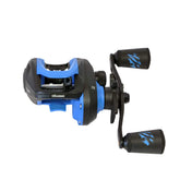 Okuma Serrano SRN101-A reel body closeup highlights lightweight design for smooth casting.