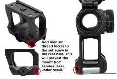 OkYass QD scope riser aligns red dot quickly and securely.