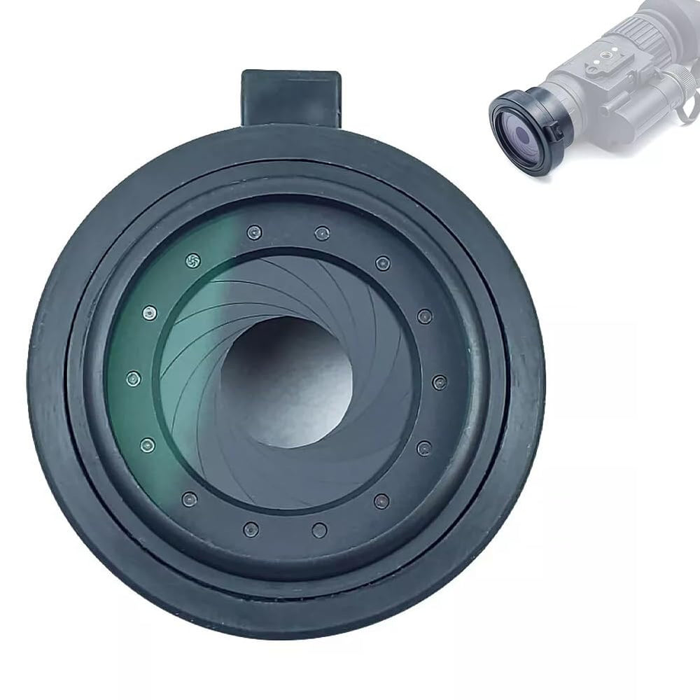 okyass tactical scope lens cover shields NVG lenses from dust and scratches in rugged environments.