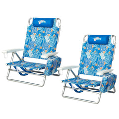 Old Bahama Bay Beach Chair with angled backrest for comfortable sunbathing.