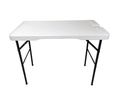Old Cedar Outfitters cleaning table with drain for fast, mess-free cleanup after projects