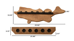 Old Cedar Outfitters fish wall rack adjustable-clips ensures a snug fit for different rods