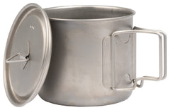 Olicamp Titanium Space Saver mug measurement marks help portion hot water precisely.