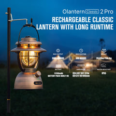 OLIGHT Olantern Classic 2 Pro side-handle shot for easy outdoor grip