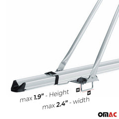 OMAC frame and wheel tray automatically adjust to fit your bike.