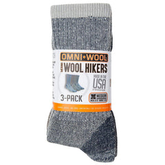 Omni-Wool Merino Medium Hiker socks in brown-red, cushioned footbed for all-day comfort.