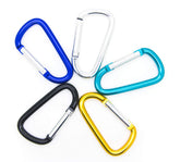 ONDEPOT 3-inch black carabiner clip with easy-access spring gate