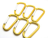 ONDEPOT 3-inch aluminum carabiner gold clip for quick key access.