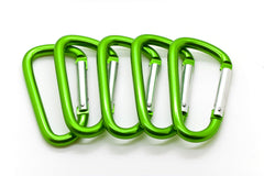 ONDEPOT carabiner clip on bag demo for keys and accessories.