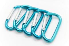 ONDEPOT D-shape buckle teal clip for bags and purses.