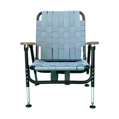 One & Done Pro All Terrain Leveled Chair front view demonstrates low-profile stability