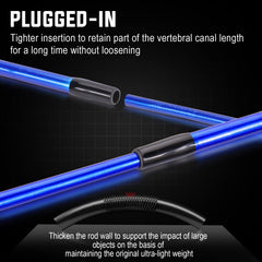 One Bass fishing rod aluminum oxide guides reduce line friction for smoother casting.