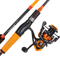 One Bass spinning rod six-foot setup ready for freshwater bass fishing.