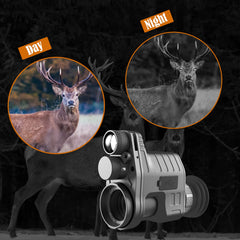 oneleaf.ai NV100 in field setup for long-range clarity during hunting.