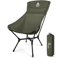 ONETIGRIS OasisFlex chair setup demonstrates quick one-second assembly for easy seating.