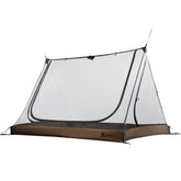 OneTigris 2-person mesh tent top view highlights airy shelter for comfortable camping