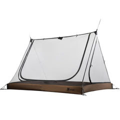OneTigris 2-person mesh tent top view highlights airy shelter for comfortable camping