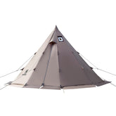 OneTigris 6-person teepee tent setup view showing roomy interior for family camping.