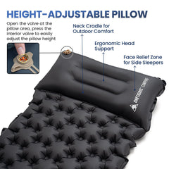 ONETIGRIS Blackcrystal 190T pongee fabric for durable, tear-resistant sleep surface