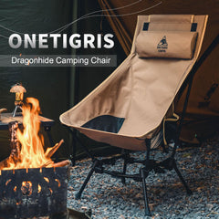 OneTigris Dragonhide chair detachable pillow feature enables easy packing.