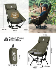 ONETIGRIS Dragonhide chair poles demonstrate corrosion-resistant 7075 aluminum construction