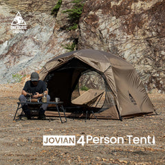 OneTigris Jovian interior spaciousness supports four campers and gear.