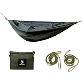 OneTigris KOMPOUND hammock setup for quick backpacking camp hanging with gear at hand