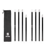OneTigris lightweight tent poles assembly demonstrates quick setup.