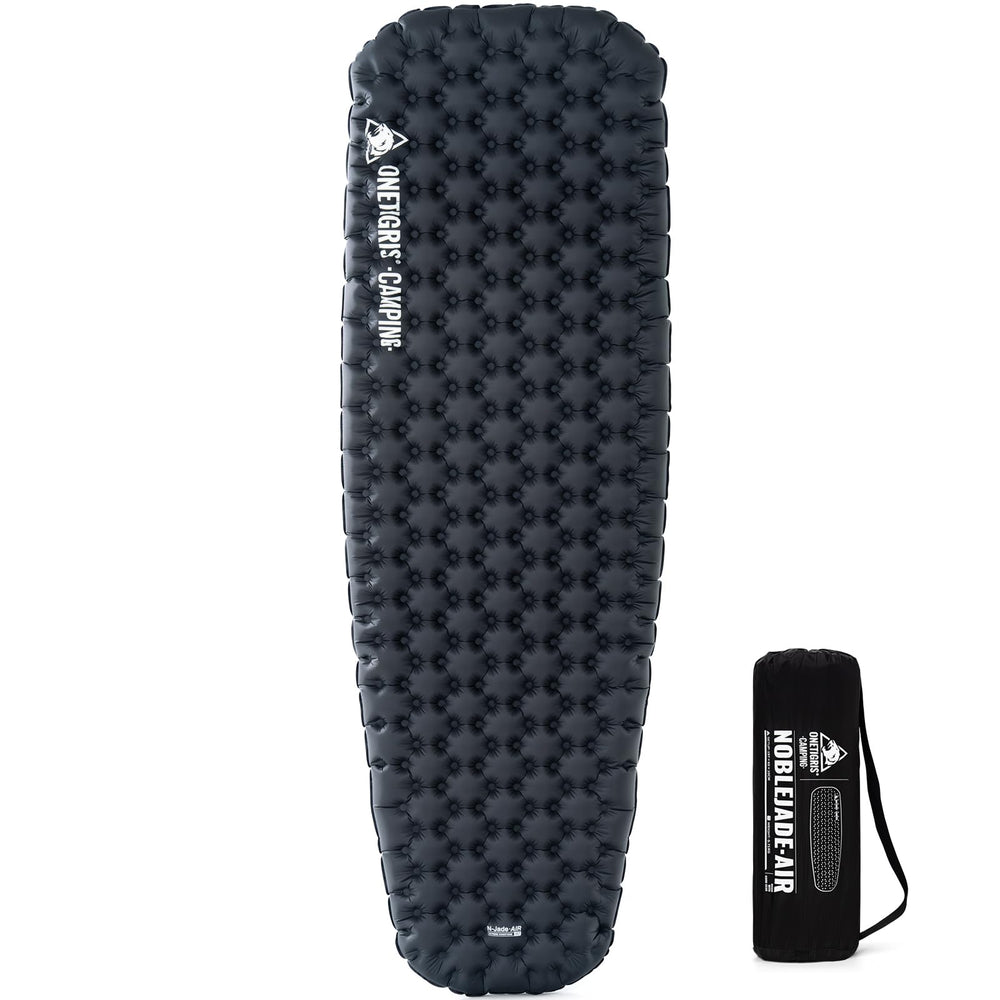 ONETIGRIS Noblejade insulated sleeping pad full setup demonstrates warm, comfortable camping sleep.